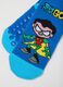 Teen Titans Go! Children's Blue Multicolour Non-Slip Cotton Socks_0