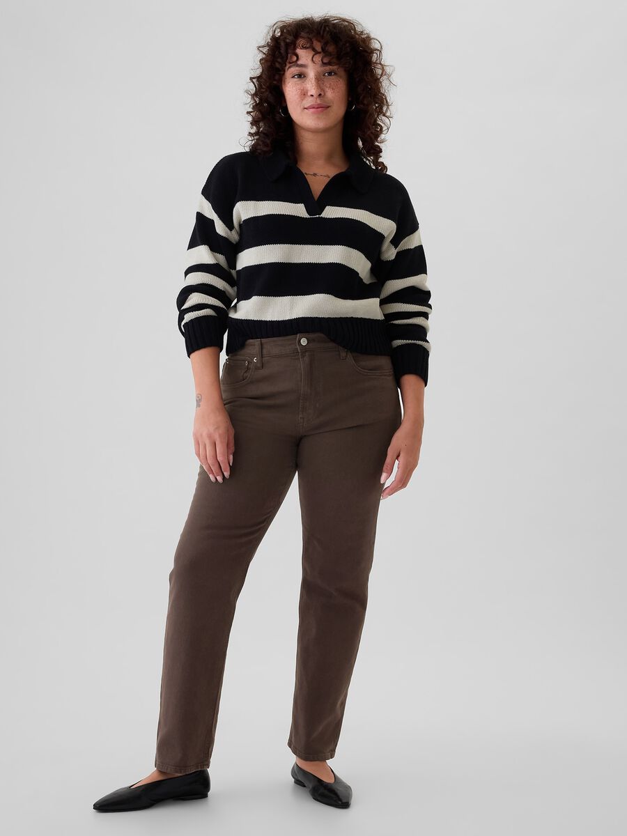 Straight-fit trousers in stretch cotton_5