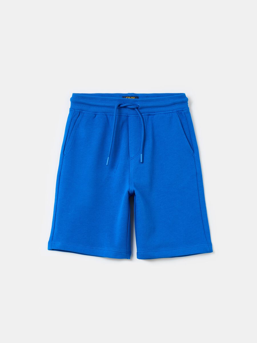 Essential Bermuda shorts in organic cotton fleece_0