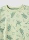 Children's regular fit green pure cotton pyjamas with prints_2
