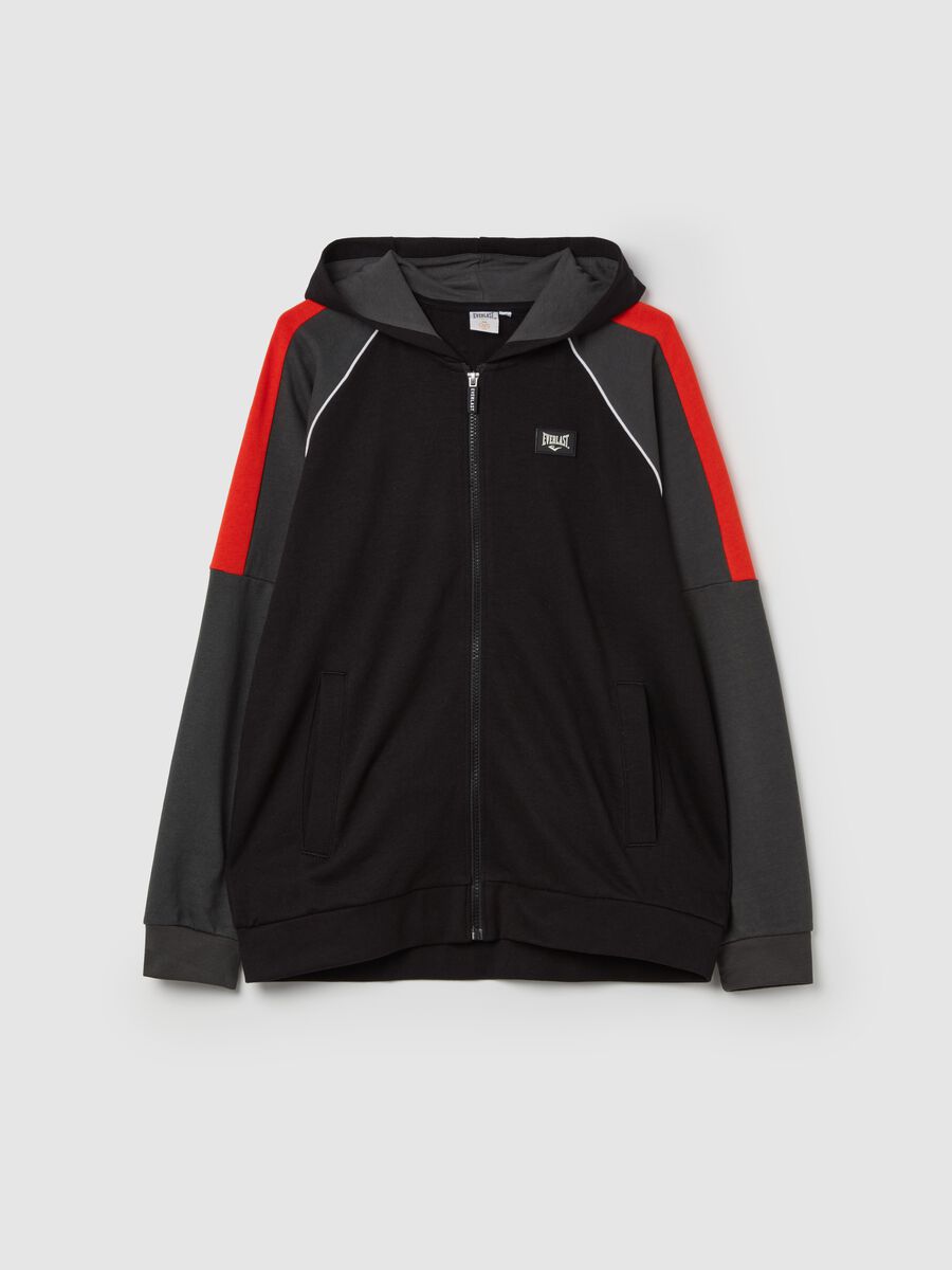 Full-zip con cappuccio e patch logo_3