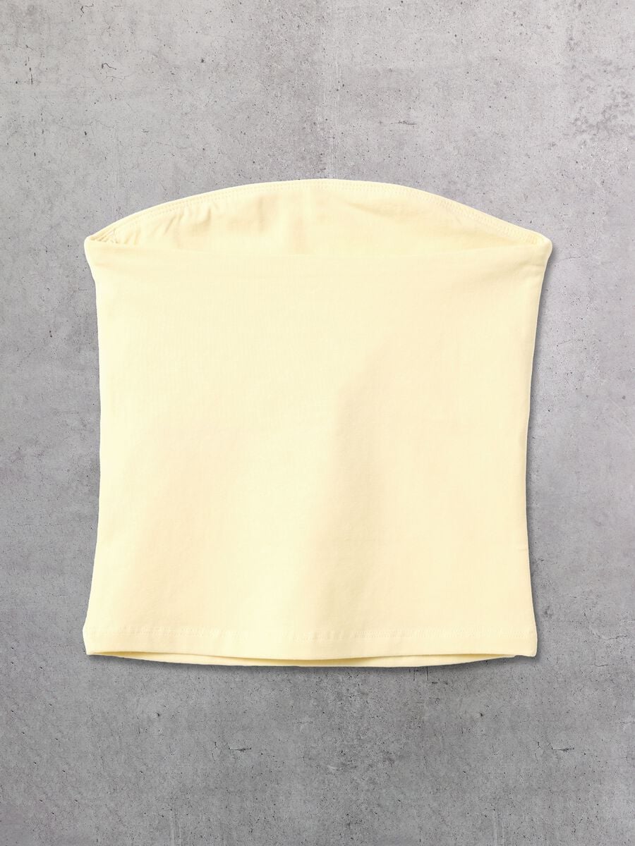 Tube Top Pastel Yellow_5