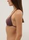 Brown stretch triangle bikini top with sparkling details_3