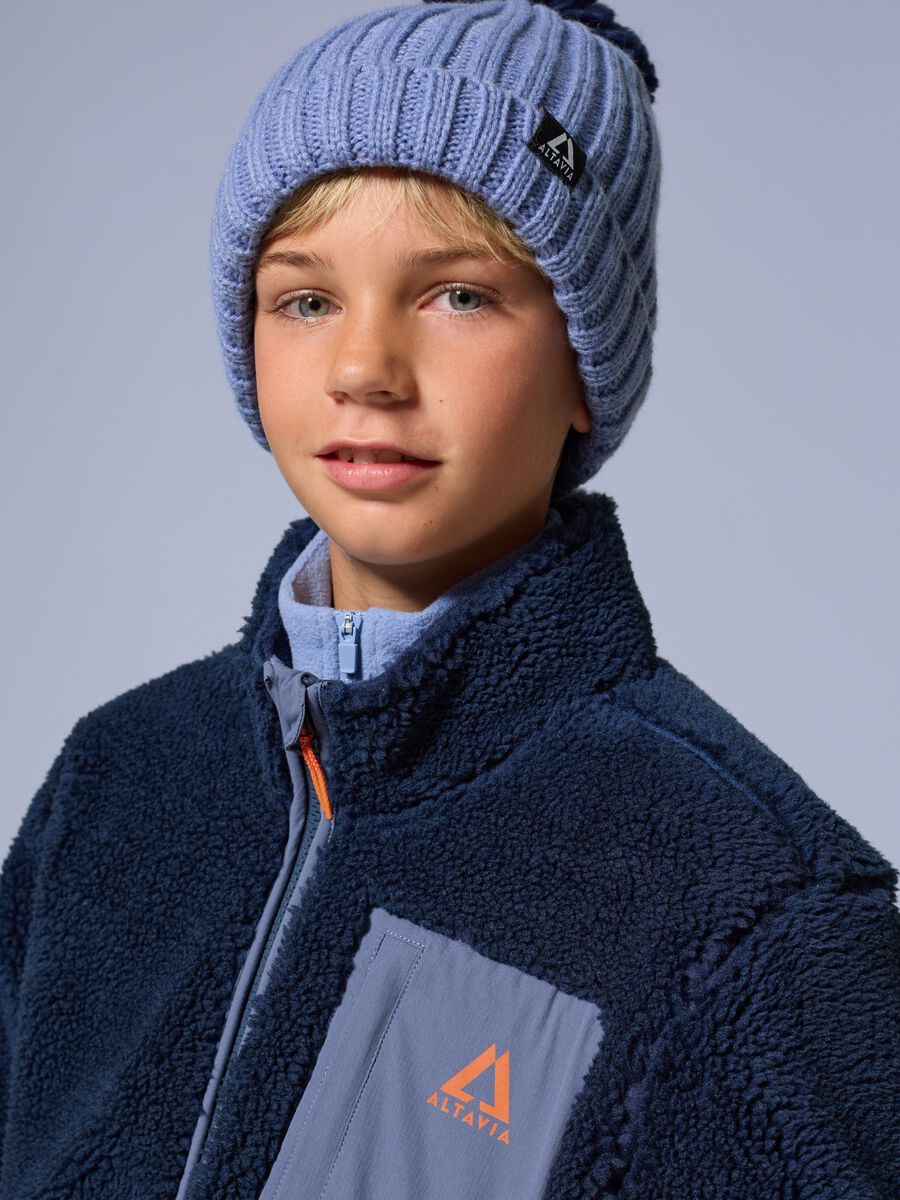 Ribbed Knit Hat with Pompon ALTAVIA WITH DEBORAH COMPAGNONI_3