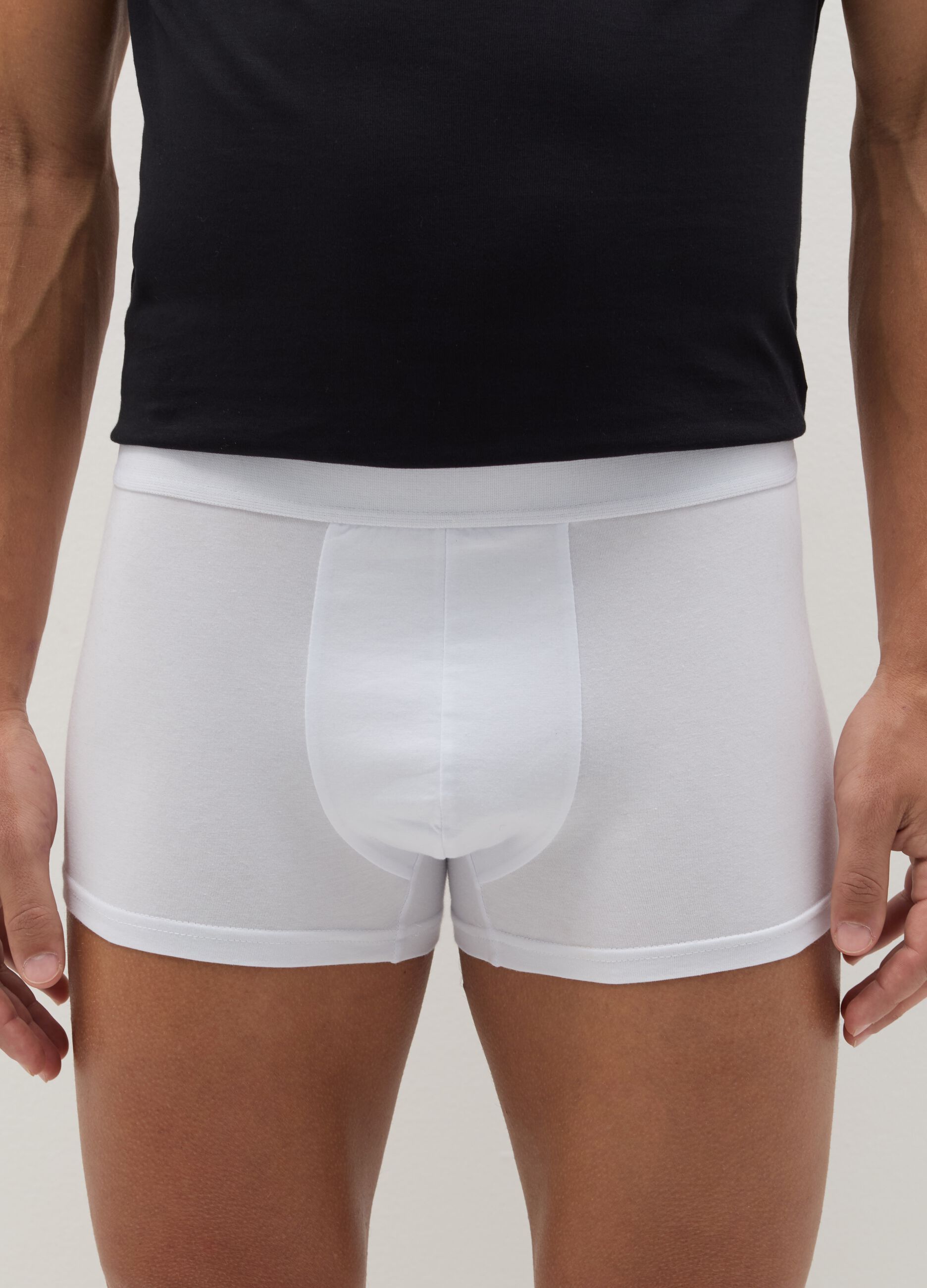 Three-pack boxer shorts in stretch organic cotton