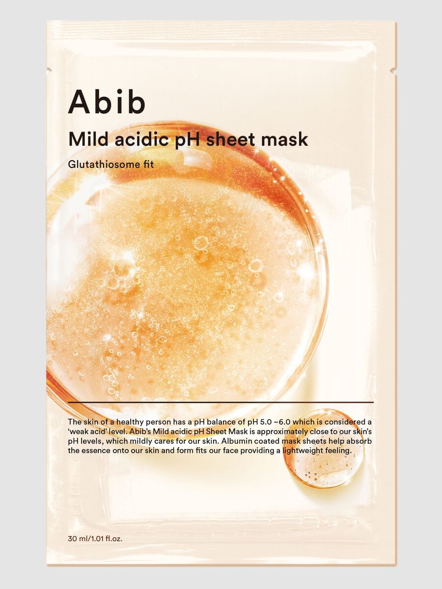 ABIB Mild Acidic pH Glutathiosome Fit Sheet Mask 30ml - Korean Skincare_0