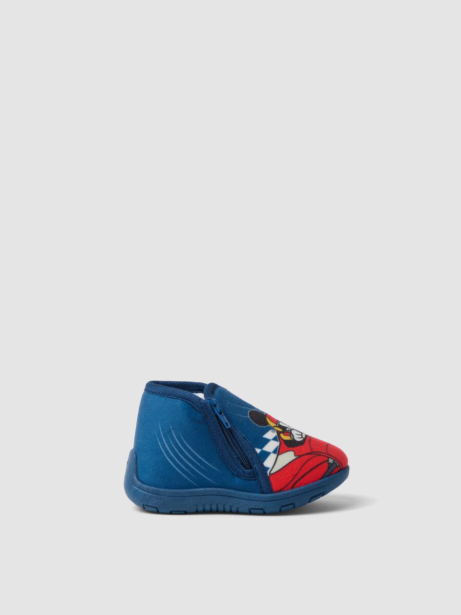 Blue Mickey & Friends print slippers for baby and toddler_0