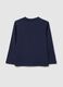 Child's T-shirt in pure blue cotton regular fit_1