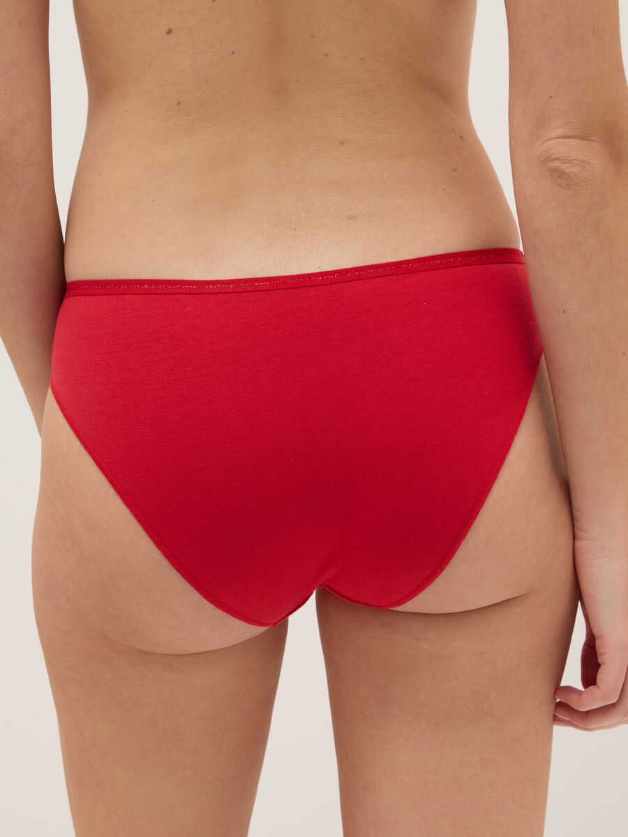 Red Stretch Cotton Underwear_2