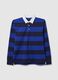 Blue pure cotton polo shirt regular fit_4