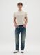 Regular fit beige pure cotton T-shirt_0