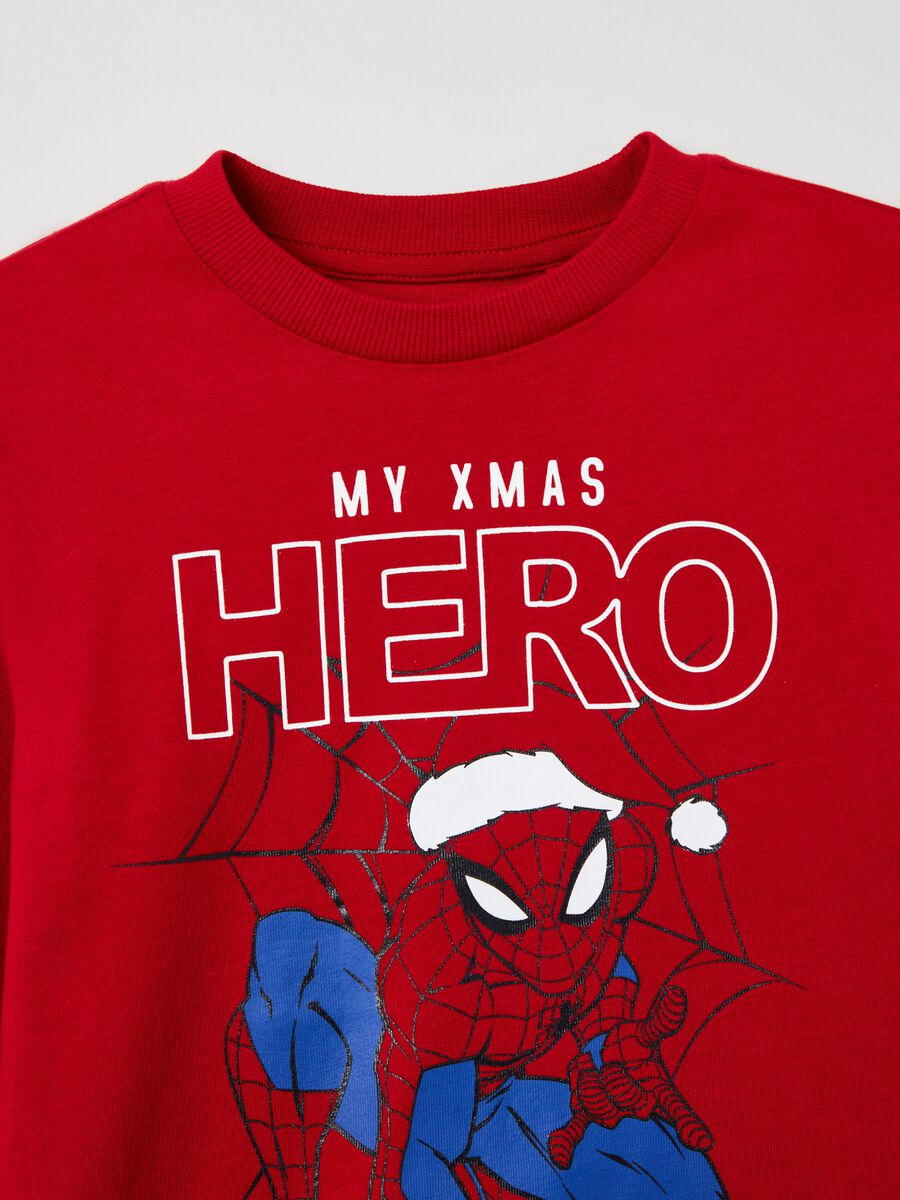 T-shirt natalizia maniche lunghe Spider-Man_2