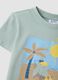Grey pure cotton boys&rsquo; T-shirt with print_3
