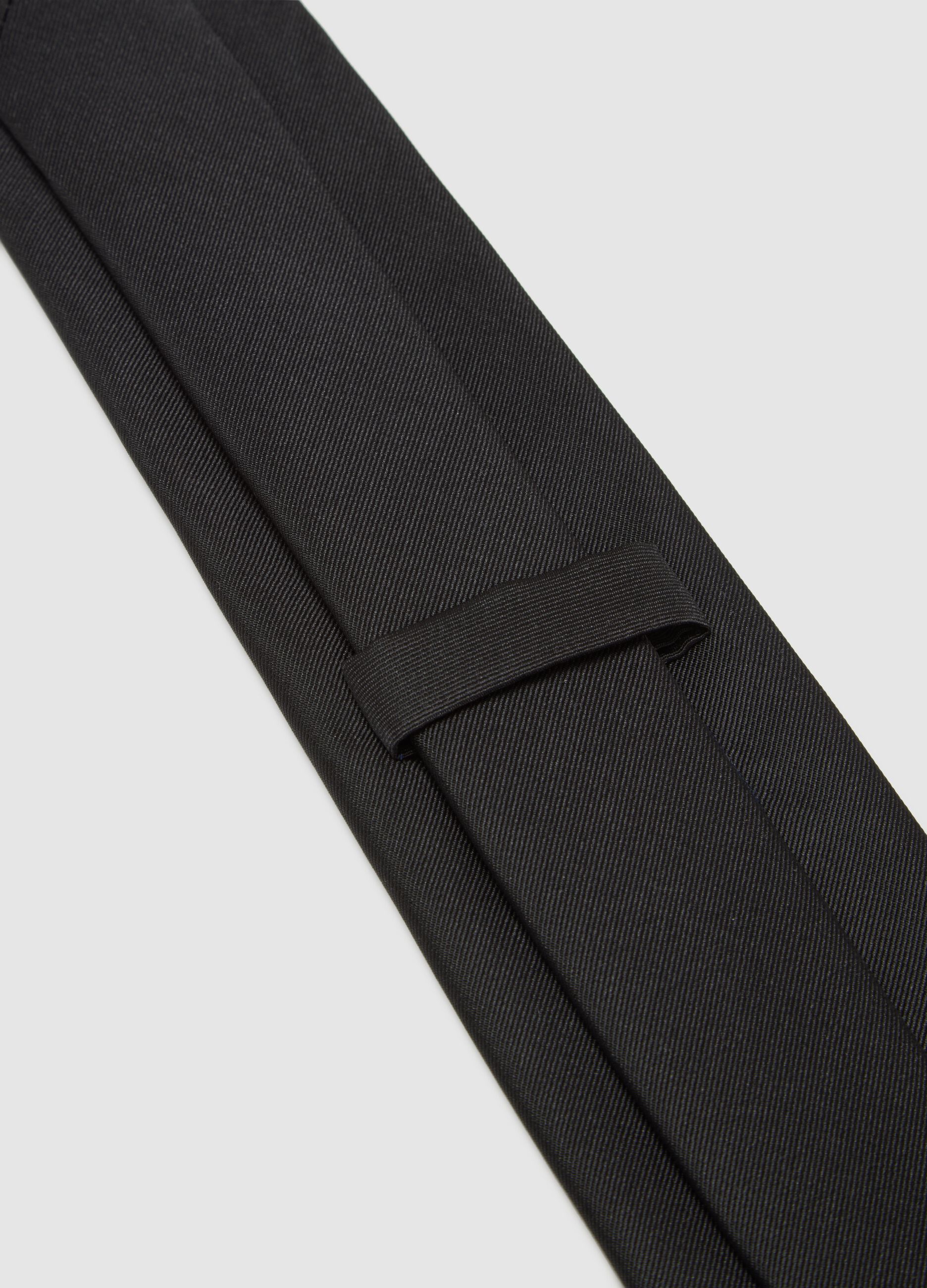 Black Polyester Tie