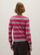 Grey and pink striped pure wool jumper_3