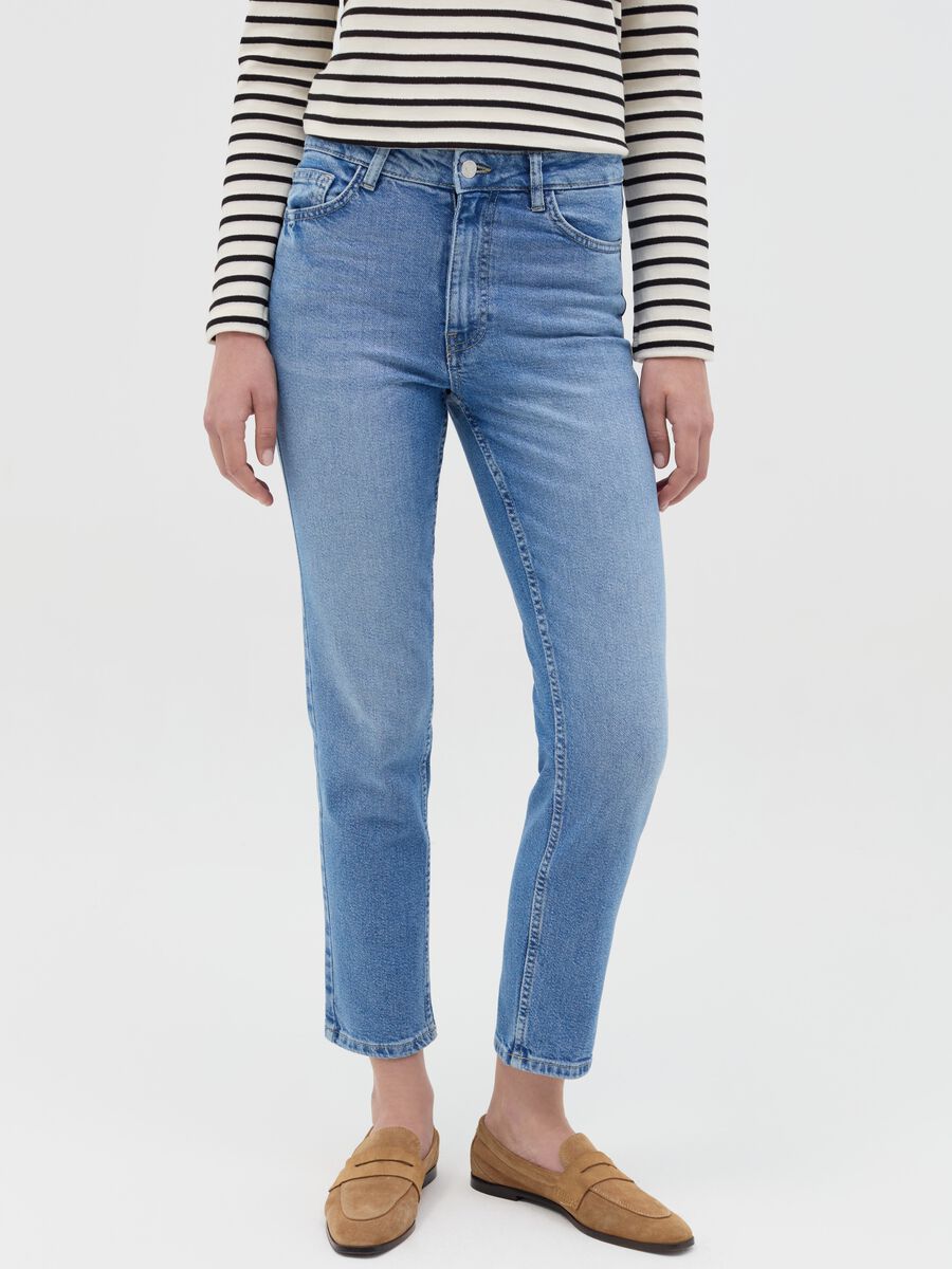 Slim-fit cropped jeans_1