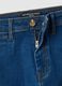 Wide leg stretch cotton blue jeans_1