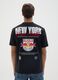 Black pure cotton T-shirt Red Bull New York_2