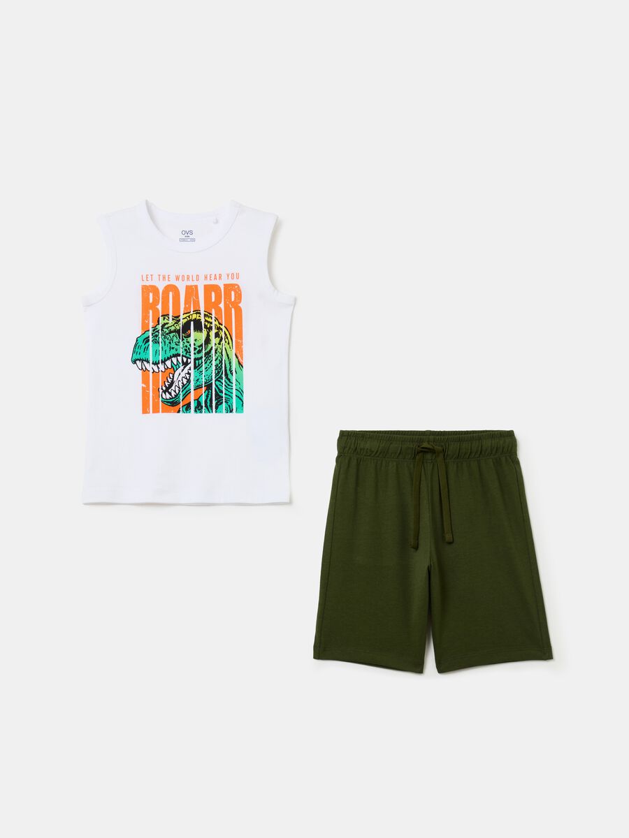 Jogging set with dinosaur print_0