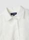 White pure cotton shirt with floral embroidery, regular fit_1