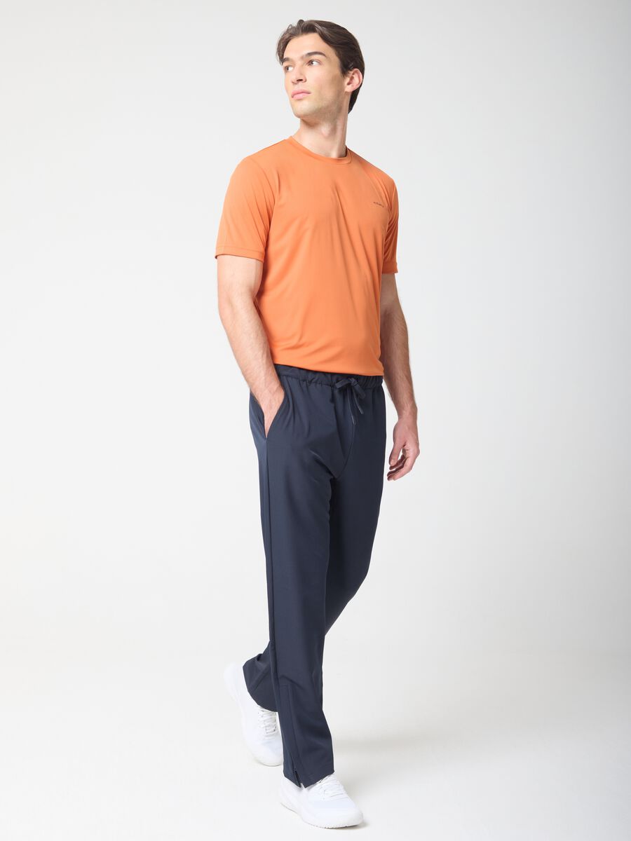Technical Fabric T-shirt with Contrast Trims ALTAVIA COURT_1