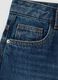 Blue pure cotton baggy denim shorts_6