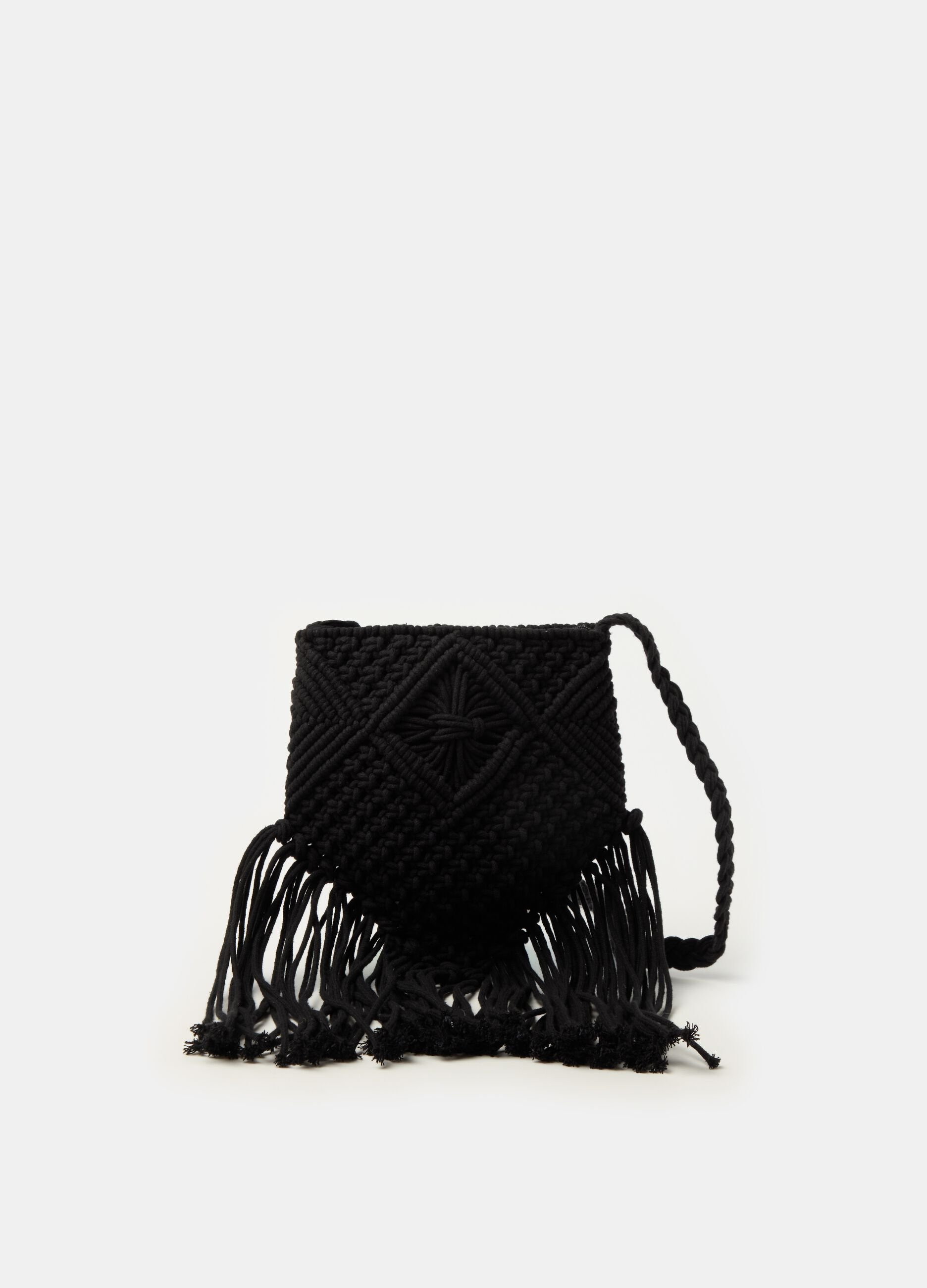 Ovs Borsa crochet con frange