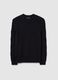 Black pure cotton sweater regular fit_4