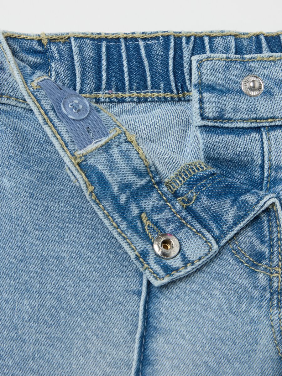 Wide-leg jeans in French Terry_2