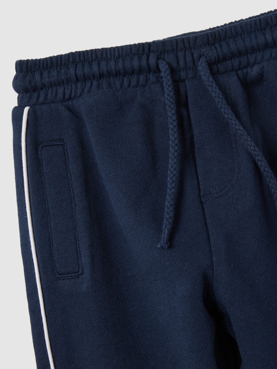 Children's blue cotton joggers regular fit_2