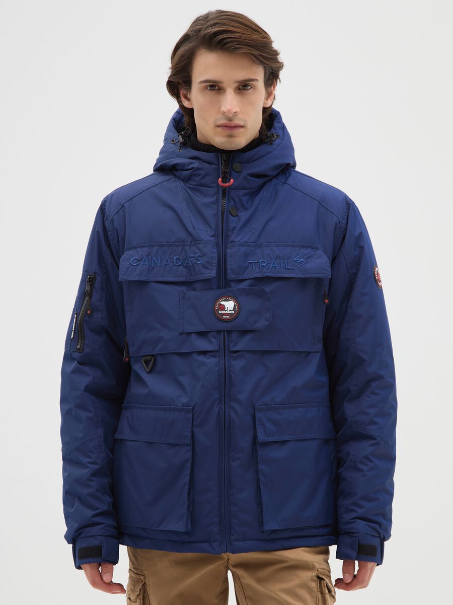 Heavy Blue Hooded Jacket_0