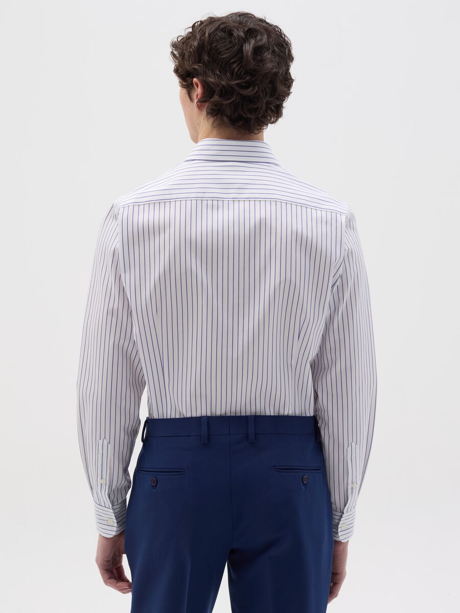 Slim-fit no-iron shirt with stripes_3