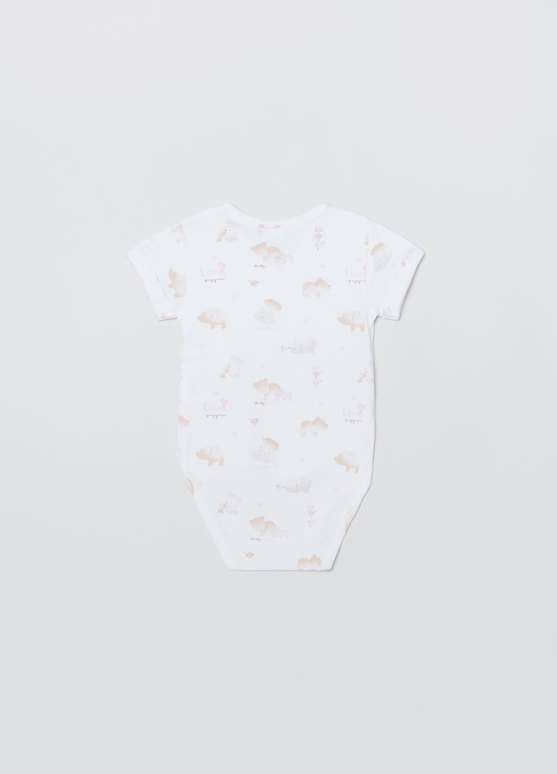 Bipack body in cotone con stampa_1