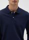 Men's Regular Fit Blue Cotton Polo Shirt_3
