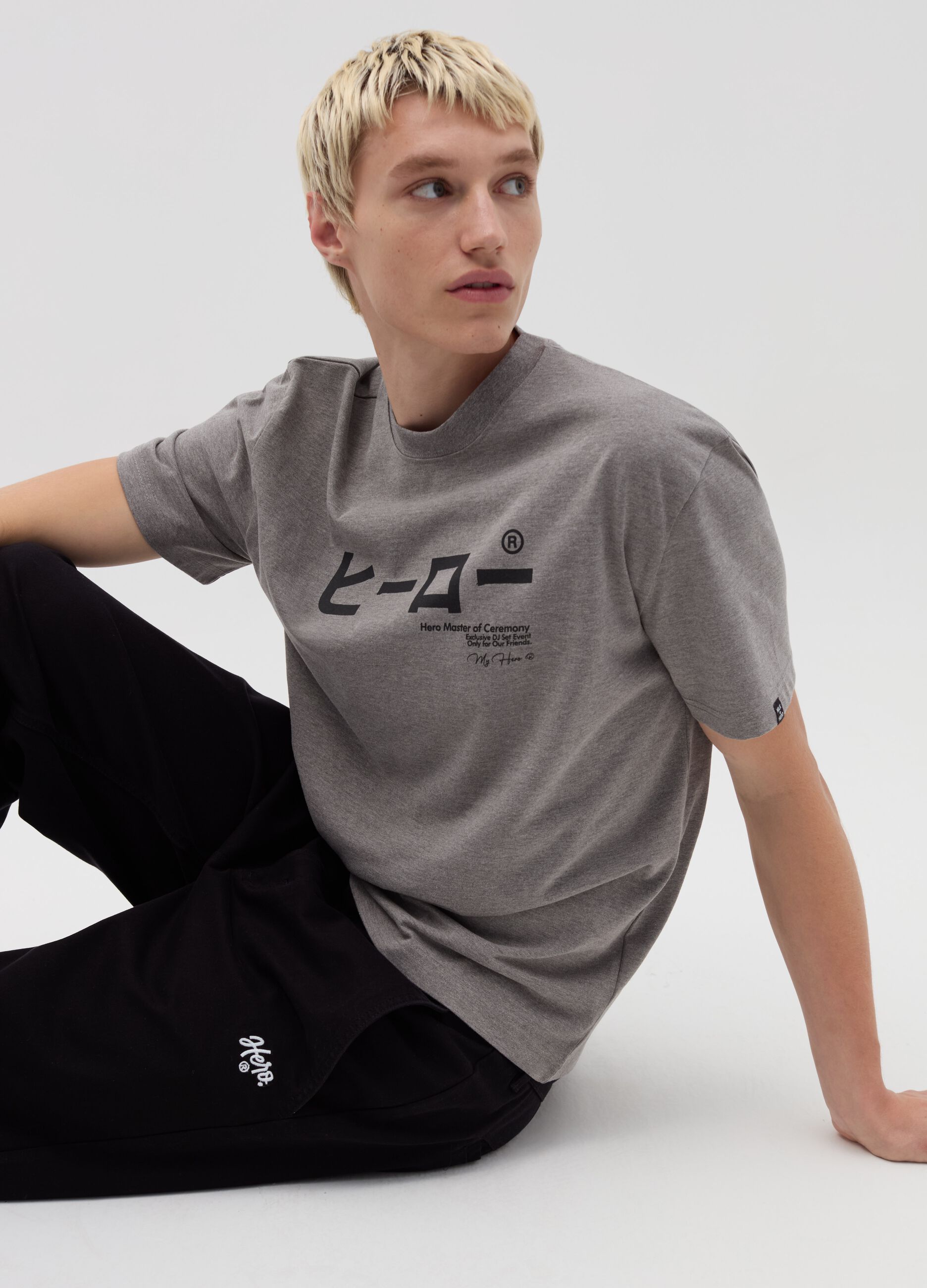 Cotton T-shirt with print