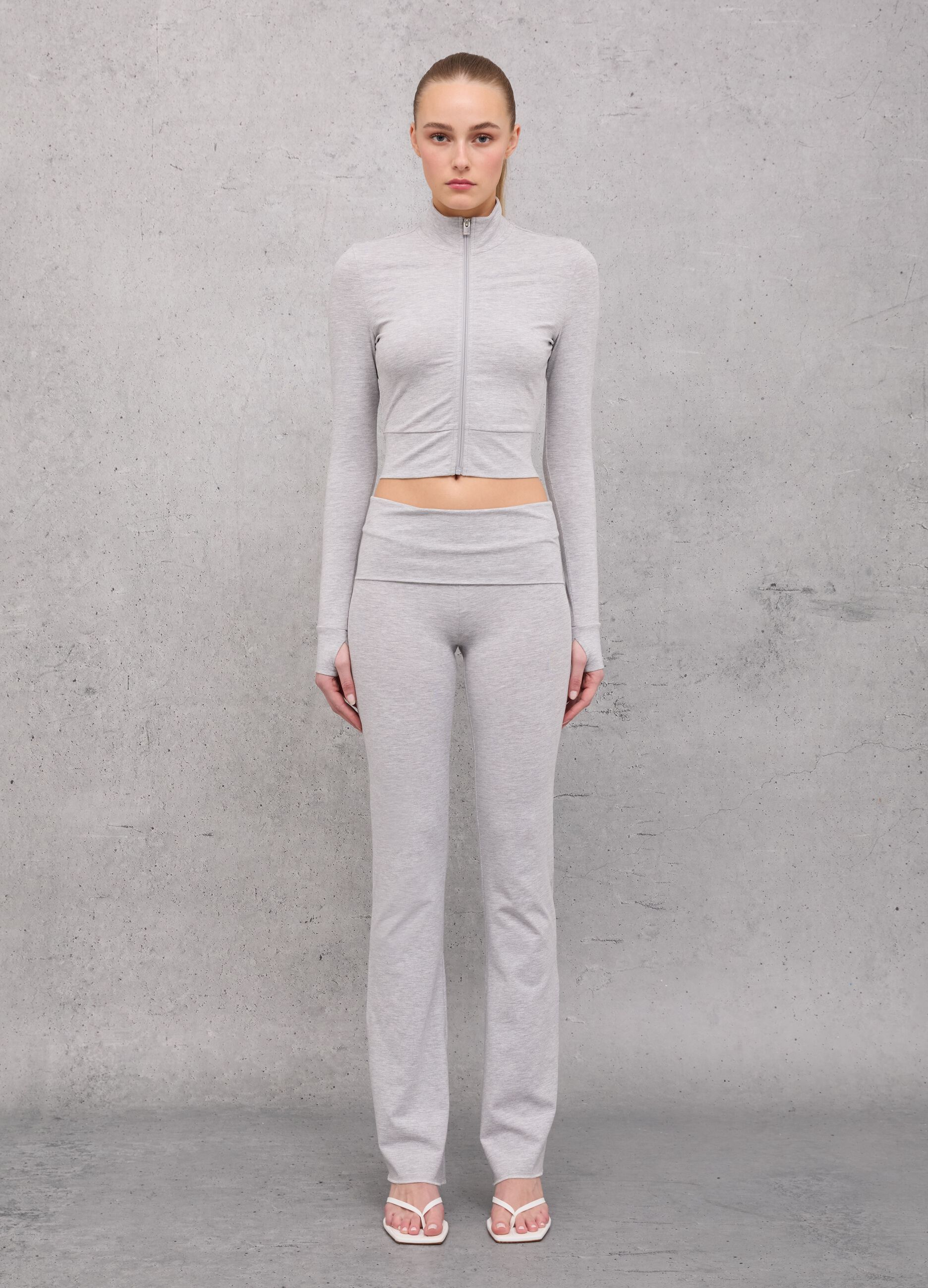 Jersey Yoga Pants Grey Mélange