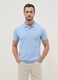 Light Blue Short Sleeve Pure Cotton Polo Slim Fit_3