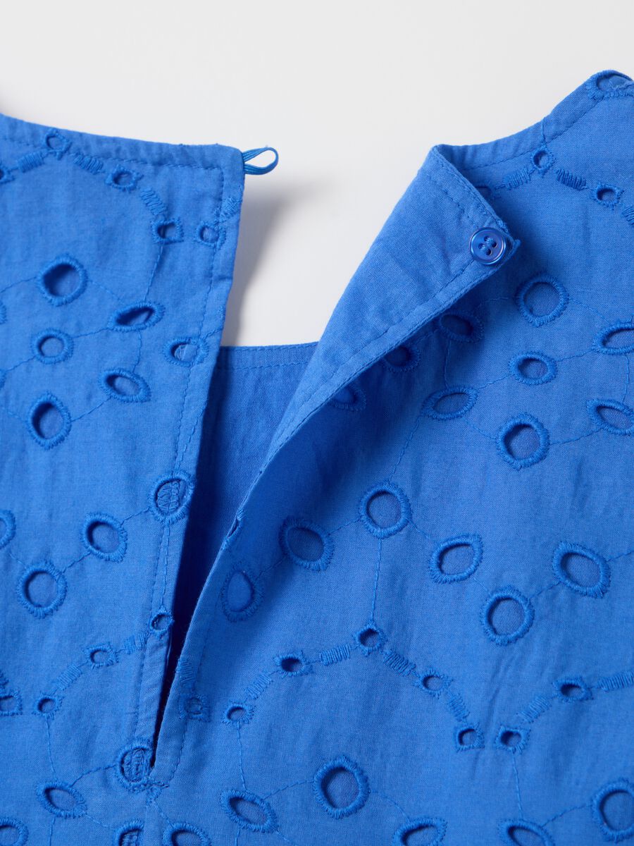 Women's summer set in pure blue cotton regular fit with pattern_5