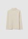Children's regular fit beige pure cotton jumper_1