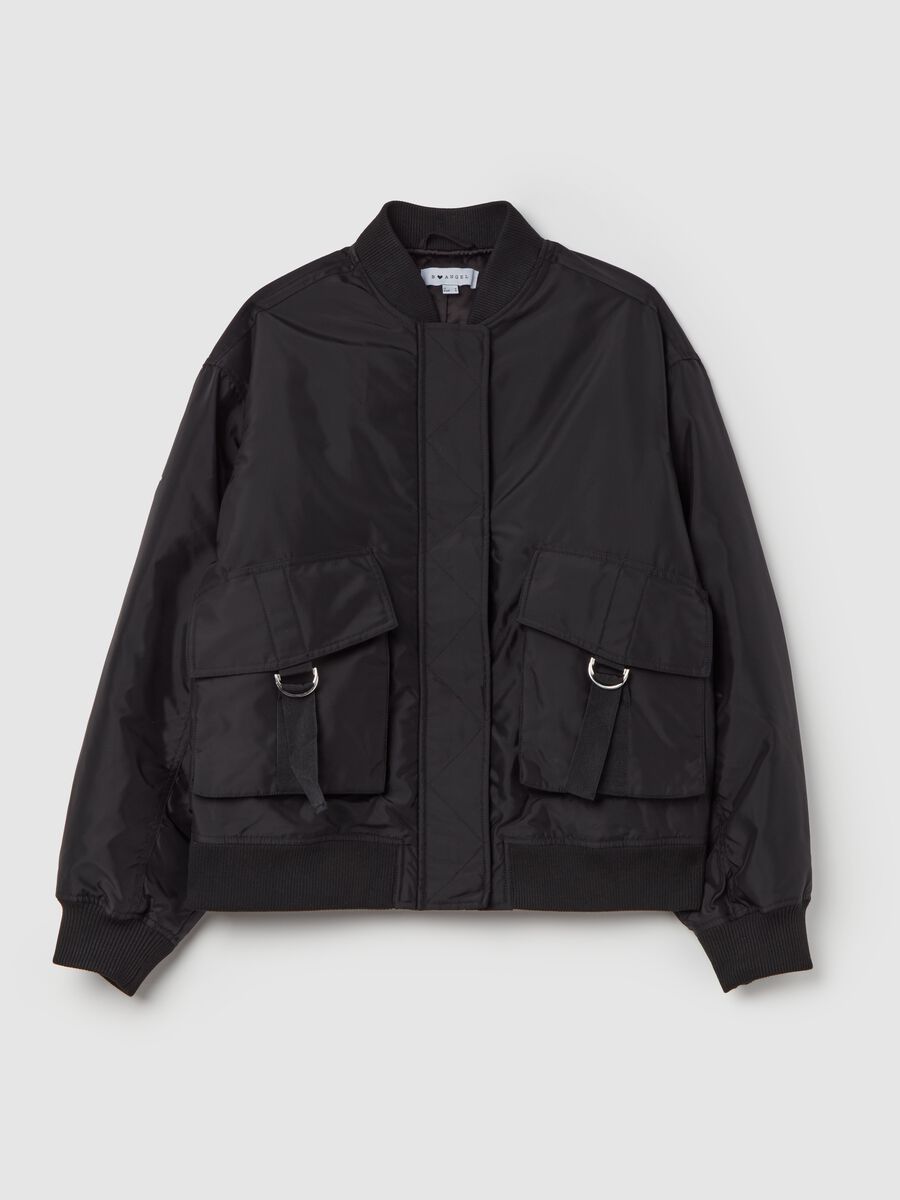 Oversized bomber jacket with pockets_4