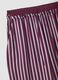 Purple pure viscose striped pyjama trousers_1