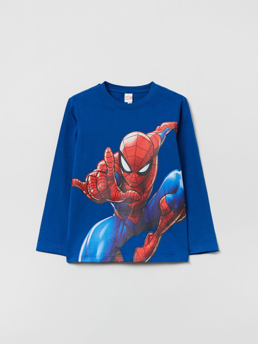 T-shirt a maniche lunghe stampa Spider-Man_0