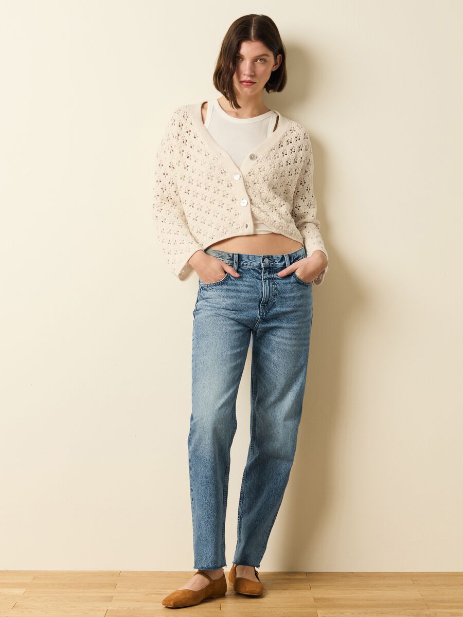 Crochet cardigan with V neck_2