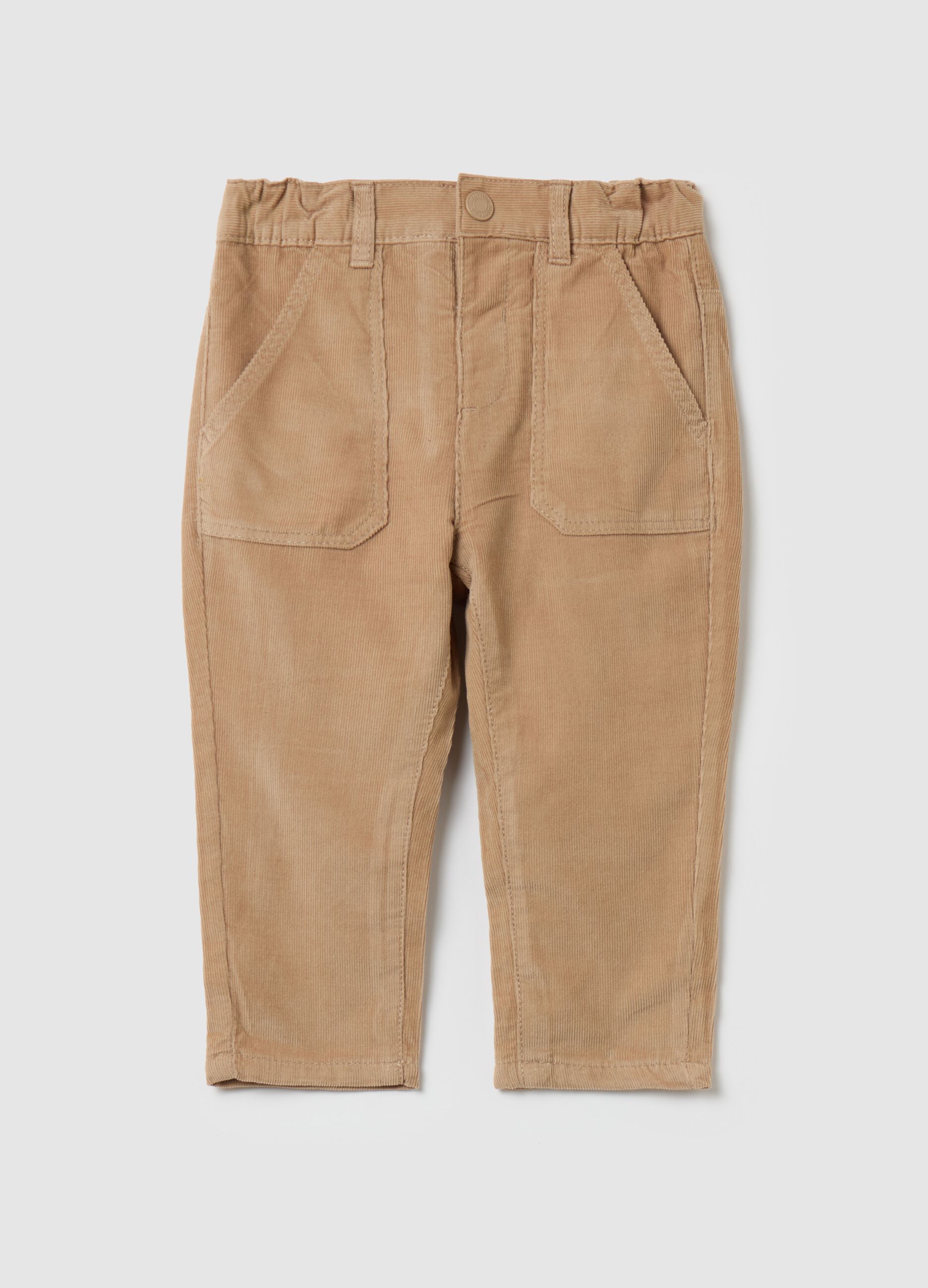 Corduroy trousers with pockets