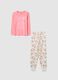 Girls' pure cotton multicolour regular fit pyjamas_0