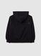Girls' black cotton blend oversized hoodie_4