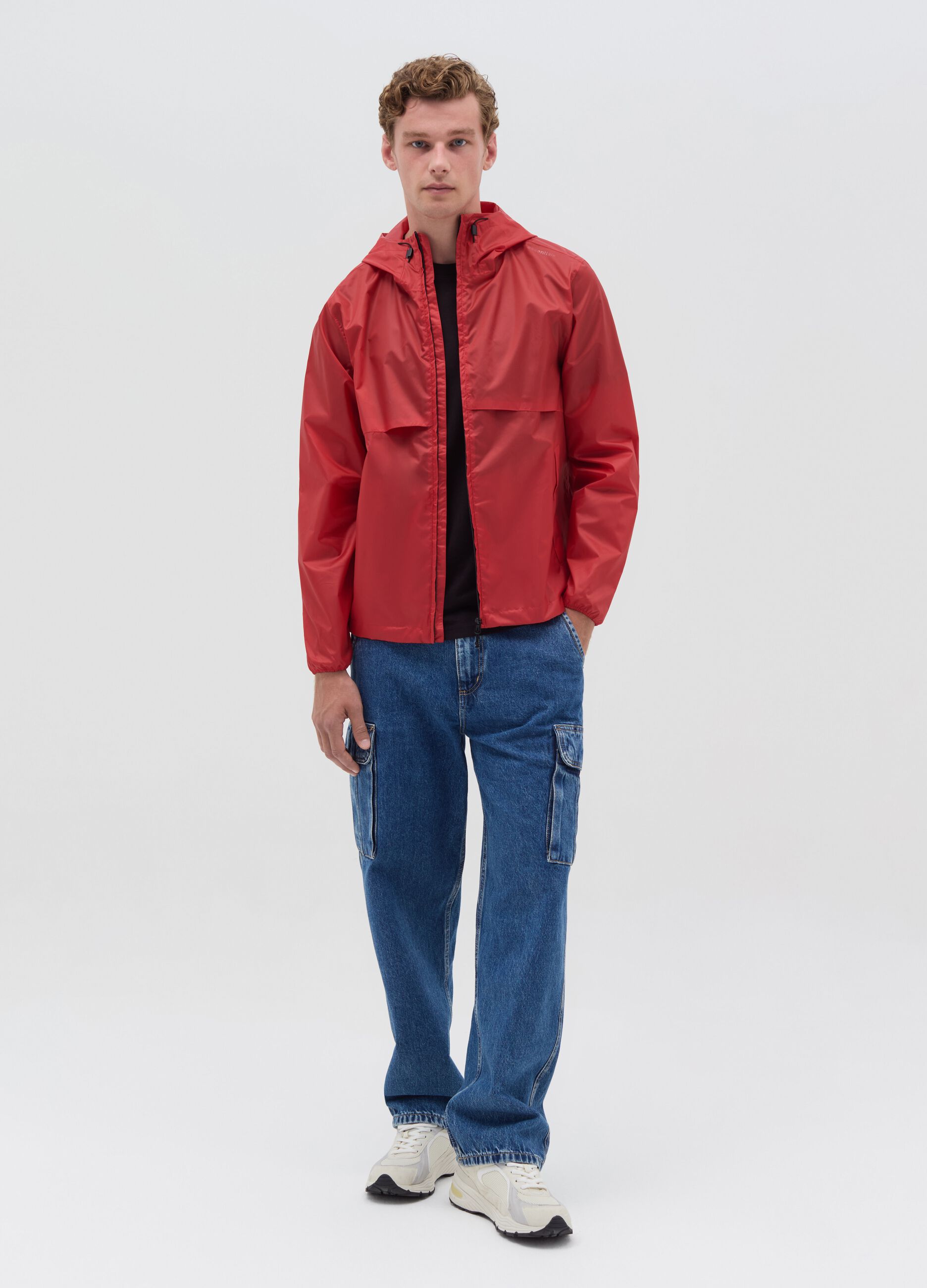Giacca Essential impermeabile full-zip