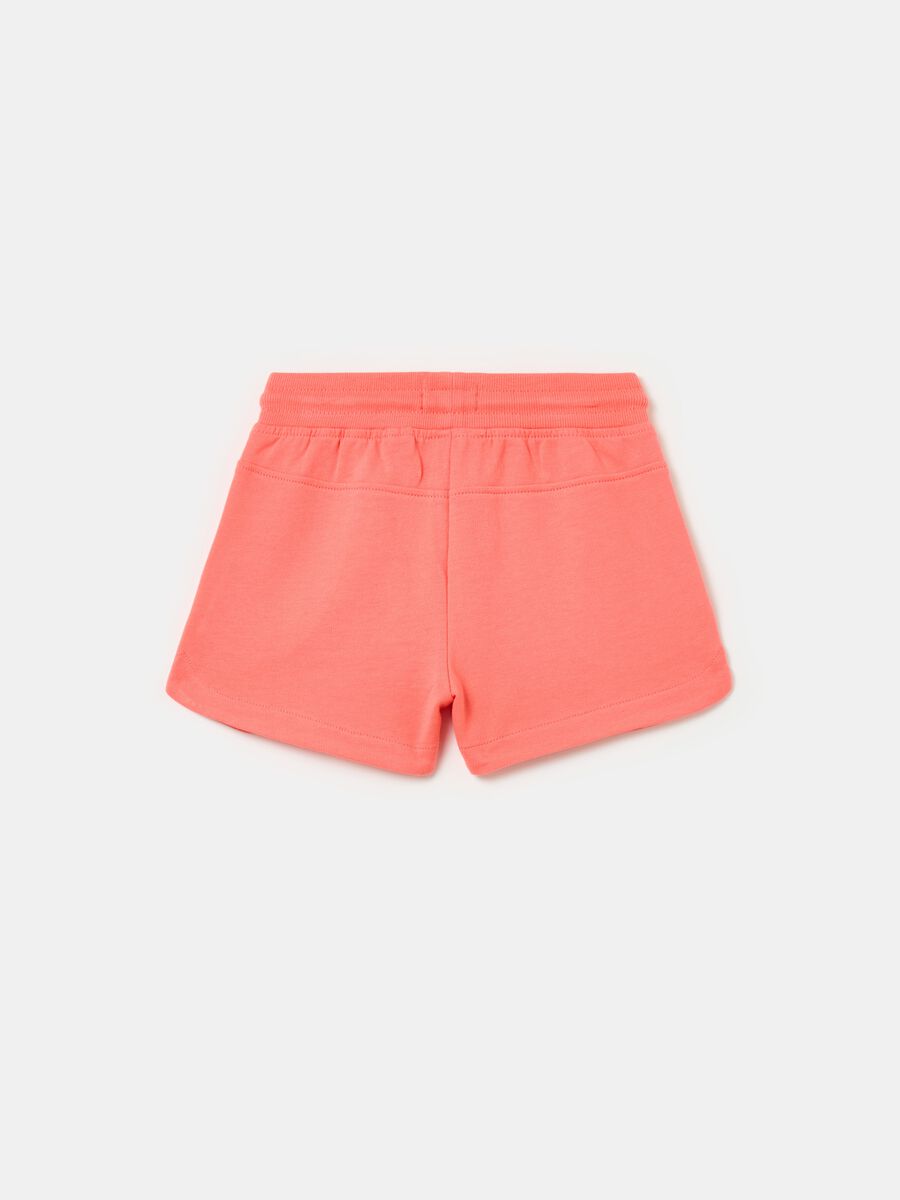 Shorts in felpa con coulisse_1