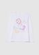 T-shirt maniche lunghe in cotone con stampa _0