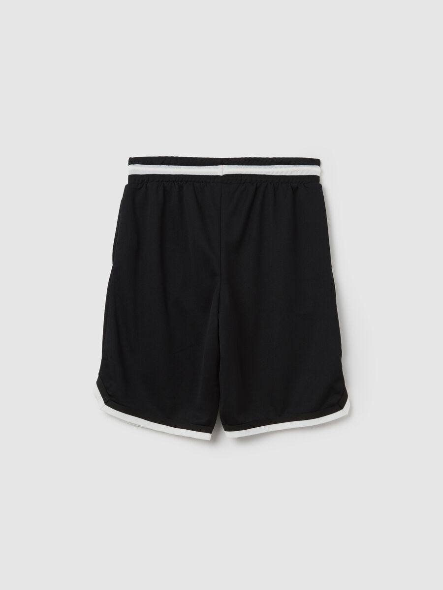 Boys’ shorts in multicoloured fabric with regular fit_4